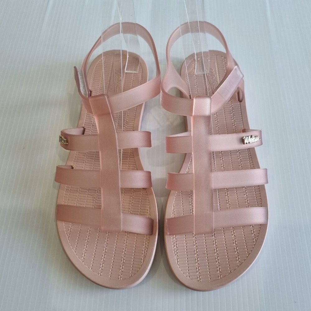 Melissa Sun Rodeo Light Pink Open Toe Jelly Sandals Size 9 - Picture 3 of 8
